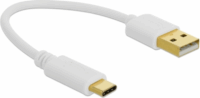Delock 85355 USB-A apa - USB-C apa töltőkábel (0.15m)