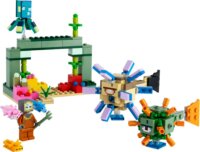 LEGO® Minecraft: 21180 - A harc az őrszemmel készlet és minifigurák