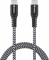 Sandberg 441-38 USB-C apa - USB-C apa Adat és töltőkábel (1m)