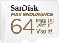 Sandisk 64GB Max Endurance microSDXC UHS-I CL10 Memóriakártya + Adapter