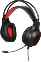iBox Aurora X3 Gaming Headset - Fekete/Piros