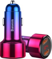 Baseus Magic Autós 2xUSB töltő (45W) Piros / Kék