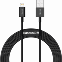 Baseus Superior Series Fast Charging Data USB-A apa 2.0 - Lightning apa iPhone töltőkábel - Fekete (2m)
