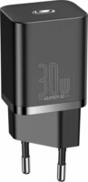 Baseus Super Si Quick Charger Hálózati USB-C töltő - Fekete (30W)