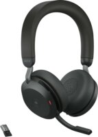 Jabra Evolve2 75 MS Wireless Headset + Link380a dongle - Fekete