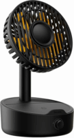 Baseus Hermit Desktop Vezeték nélküli töltő + Ventilátor - Fekete (12V / 2A)