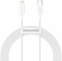 Baseus Superior Series Fast Charging Data Cable USB-C apa 2.0 - Lightning apa Adat és töltőkábel - Fehér (2m)