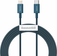 Baseus Superior Series Fast Charging Data Cable USB-C apa 2.0 - Lightning apa Adat és töltőkábel - Kék (2m)