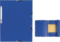 Exacompta A4 gumis karton mappa - Kék