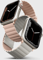 Uniq Revix Apple Watch S1/2/3/4/5/6/SE Szilikon szíj 42/44/45mm - Rózsaszín/Bézs