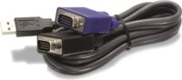 TRENDnet TK-CU06 D-SUB 15pin USB M/M KVM switch adatkábel 4.5m fekete