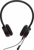 Jabra Evolve 30 II (Stereo, Microsoft Teams, USB-C) Headset - Fekete/Piros