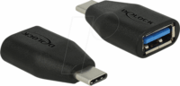 Delock 65519 USB 3.1 F - USB Type-C M Adapter Fekete
