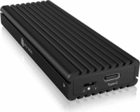 ICY BOX IB-1817MCT-C31 M.2 USB 3.2 (Gen 2) Type-C / Type-A Külső SSD ház - Fekete