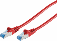 S-Conn S/FTP CAT6a Patch kábel 5m Piros
