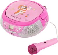 Gogen MAXIPREHRAVACP Rádió karaoke mikrofonnal - Rózsaszín