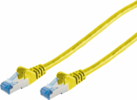 S-Conn S/FTP CAT6a Patch kábel 0.5m Sárga