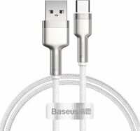 Baseus Cafule Series Metal Data Cable USB-A apa - USB-C apa 2.0 Adat és töltőkábel - Fehér (1m)