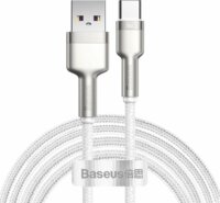 Baseus Cafule Series Metal Data Cable USB-A apa - USB-C apa 2.0 Adat és töltőkábel - Fehér (2m)