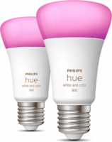 Philips Hue WCA LED Fényforrás 6.5W 800lm 6500K E27 - Állítható színű (2db)