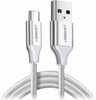 Ugreen 60409 USB-A apa - USB-C apa 2.0 Adat és töltőkábel - Fehér (3m)