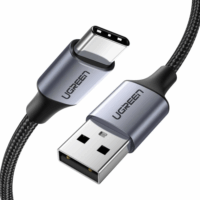 Ugreen 60408 USB-A apa - USB-C apa 2.0 Adat és töltőkábel - Fekete (3m)