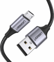 Ugreen 60403 USB-A apa - Micro USB-B apa 2.0 Adat és töltőkábel - Fekete (3m)