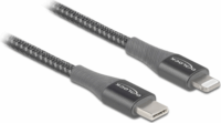 Delock 86631 USB-C apa 2.0 - Lightning apa Adat és töltőkábel - Szürke (1m)