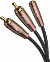 Ugreen RCA - Jack kábel 5m (2xRCA apa - 3.5mm Jack anya)