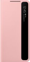 Samsung Galaxy S21 Plus gyári Smart Clear View Tok - Pink (Bontott)