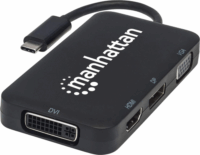 Manhattan 152600 USB-C 4 az 1-ben audio/video konverter