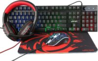 Ultron Hawk USB Gaming Billentyűzet + Egér + Egérpad + Headset - Német