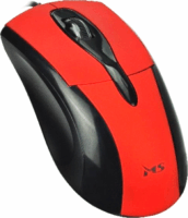 MS Focus C110 USB Egér - Fekete/Piros