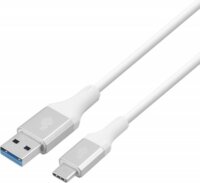 TB AKTBXKU3CPREM2W USB-A apa - USB-C apa 3.0 Adat és töltőkábel - Fehér (2m)