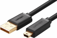 Ugreen UG-10385 USB-A apa - Mini USB-B apa 2.0 Adat és töltőkábel - Fekete (1.5m)