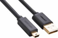 Ugreen UG-10353 USB-A apa - Mini USB-B apa 2.0 Adat és töltőkábel - Fekete (0.25m)
