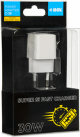 iBox ILUC38W Super Si Fast Charger Hálózati USB-C töltő - Fehér (30W)