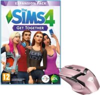 The Sims 4: Get Together (PC) + Trust GXT 101P Gav USB Gaming Egér - Rózsaszín