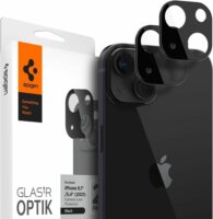 Spigen Glas.TR Optik Apple iPhone 13 Edzett üveg kamera lencse védő fólia - Fekete (2db)