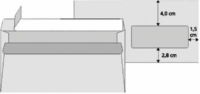 Office Depot Szilikonos jobb ablakos 3,5 x 9cm bélésnyomott LA4 boríték (25 db/csomag)