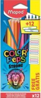 Maped "Color'Peps Strong" színes ceruza készlet matricával (12 db / csomag)