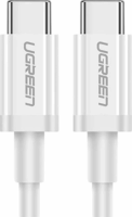 Ugreen 60517 USB-C apa - USB-C apa 2.0 Adat és töltőkábel - Fehér (0.5m)