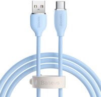 Baseus Jelly Cable USB-A apa - USB-C apa 2.0 Adat és töltőkábel - Kék (1.2m)