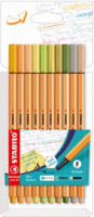 Stabilo Point 88 0.4mm Tűfilc készlet - Vegyes színek (10 db / csomag)