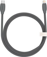 Baseus Jelly Cable USB-C apa 2.0 - Lightning apa Adat és töltőkábel - Fekete (1.2m)