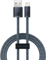 Baseus Dynamic Series USB-A apa 2.0 - Lightning apa Adat és töltőkábel - Szürke (2m)
