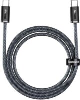 Baseus Dynamic Series USB-C apa - USB-C apa 2.0 Adat és töltőkábel - Fekete/Szürke (2m)