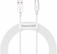 Baseus Superior Series USB-A apa - USB-C apa 2.0 Adat és töltőkábel - Fehér (2m)