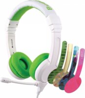 BuddyPhones School+ Gyermek Headset - Fehér/Zöld