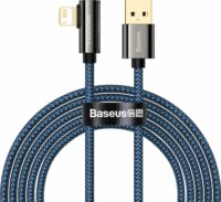 Baseus Legend Series USB-A apa 2.0 - Lightning apa Adat és töltőkábel - Kék/Fekete (2m)